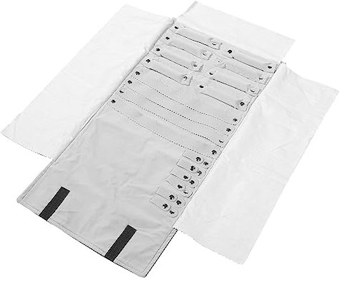 LUOEM Schmuck Roll samt Schmuck Roll Bag Storage Bag Ohrringe Halskette Reiseveranstalter