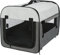 TRIXIE Hundebox Basic - Größe XS-S: 40 x 40 x 55 cm - mit abdeckbaren Netzeinsätzen, Fleece-Bodenplatte, 3 Außentaschen, Bodenlaschen & Heringen, inkl. Tragetasche – 39702
