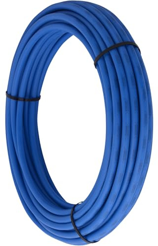 SharkBite 1/2 Inch x 100 Feet Blue PEX-B, Made in the USA, Flexible Water Pipe Tubing for Plumbing, U860B100