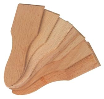 Faveco 141393 Ustensile Spatule Bois, Bois, Marron, 6.5 x 0.71199999999999897 x 11.5 cm