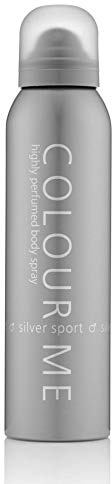 COLOUR ME Silver Sport - Spray pour le Corps et Parfum de Luxe pour Homme - Après-Rasage Longue Durée par Milton-Lloyd (150 ml)
