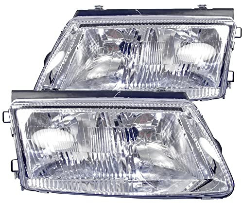BESTPRICE 2x phares avant Phares principaux gauche + droite Compatible avec VW PASSAT B5 (3B2), PASSAT B5 Variant (3B5)