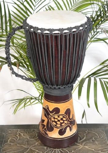 Djembe Bongo Afrika Style Carving Trommel08