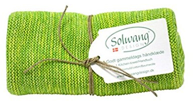 Solwang Handtuch gestrickt in Grün Mix