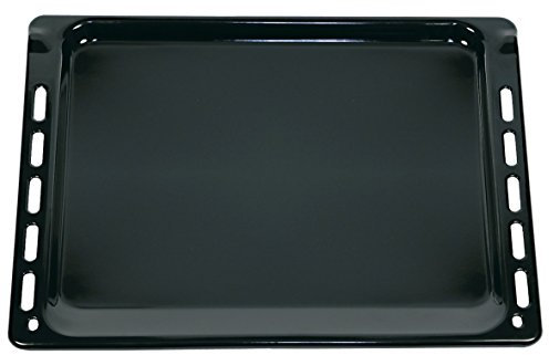 Whirlpool Bauknecht 481010683241 ORIGINAL bakplåt ugnsplåt pizzabrök kakplåt fettpanna 445 x 375 emaljerad ugn, spis även Ikea Algor 481010539881 (SKU: 100025828-000)