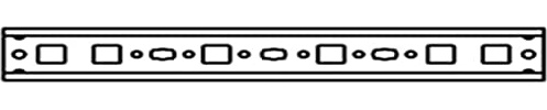 abb-entrelec – Profil DIN ED1 1 Breite 250 mm zur Befestigung