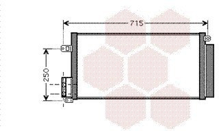 VAN WEZEL 17005310 Klimakondensator Klimaanlage Auto mit Trockner 1850168 1850277 55700408
