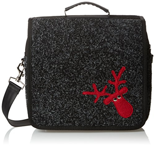 Haberland Fahrradtasche Einzeltasche Twist 2000-Befestigung, Schwarz, 32 x 34 x 16 cm, 11 Liter, ET3890 00