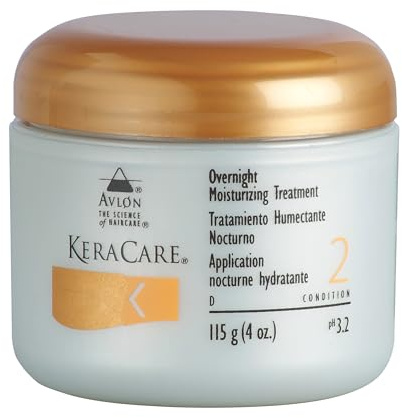 Avlon KeraCare Overnight Moisturizing Treatment, Condition 2, 115g/ 4 oz.