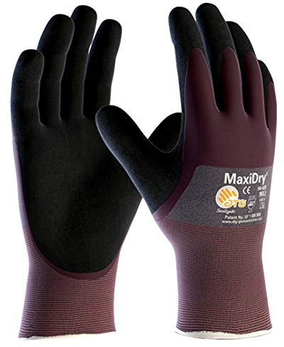 ATG MaxiDry 3/4 Coated - 56-425 Nitril beschichtete Arbeitshandschuhe - 10/XL, Lila