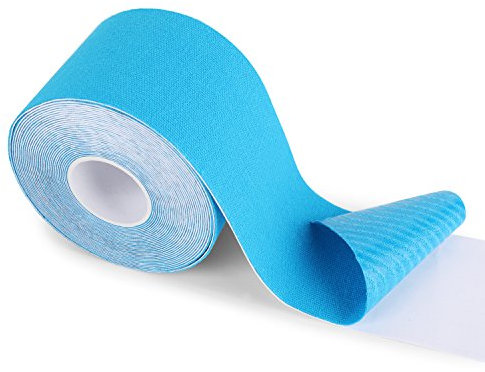 Bleu Bande de Kinésiologie Sportive - Bande de Soutien Musculaire Élastique pour Athlètes, Récupération Musculaire et Performance