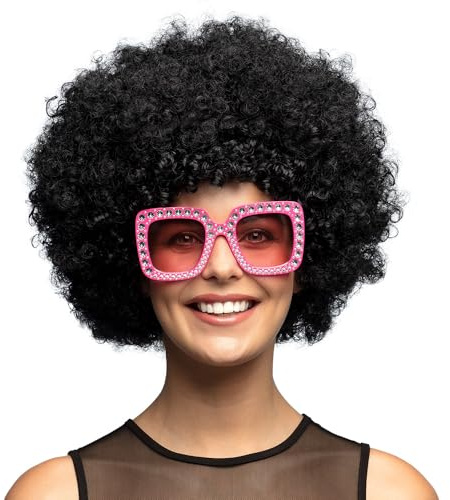 Boland - Perücke Groove mit Locken | Lockenperücke für Mottoparty, Festival und Karneval, Clown Kostüm, Hippie