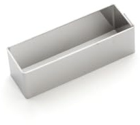 DE BUYER -3943.08 -cercle rectangle 8x2.5x2.5 cm, Argenté
