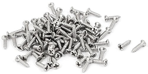 sourcing map M1,4x 6mm Kreuz mit Senkkopf Selbstbohrende Schraube 100PCS DE de
