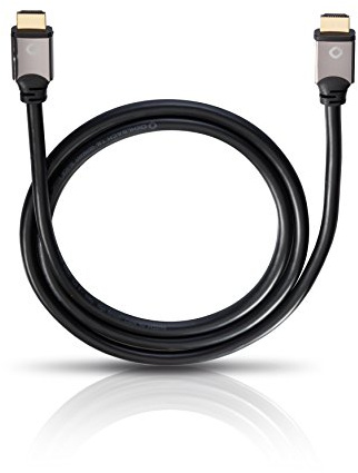 Oehlbach Black Magic, High Speed Ethernet HDMI-KABEL, 4k Ultra HD 50/60Hz, 2160p, 21:9 Cinema, HDR, 3D, 18Gbit/s, OFC – 1,70m