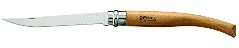 OPINEL Couteau Hêtre 14 cm - Référence : 3875 - Acier inoxydable, Bois de hêtre