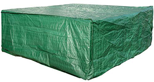 Royal Gardineer Loungegarnitur Abdeckung: XL-Gewebe-Abdeckplane für die komplette Garnitur, 250 x 80 x 210 cm (Abdeckung für Lounge Garnitur, Abdeckplane Lounge, EIS)