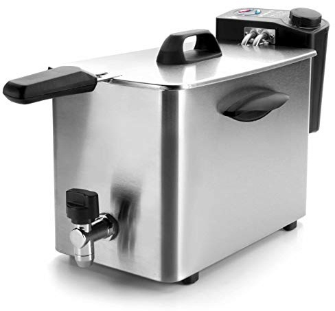 FREIDORA ELECTRICA 4 LTS. 2500 W.C/GRIFO, Argent