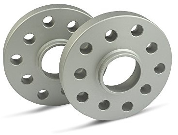 SCC Spurverbreiterung 12120E - silber eloxiert - LK: 112/5+100/5 NLB: 57,1 - 20mm - 2 Stück