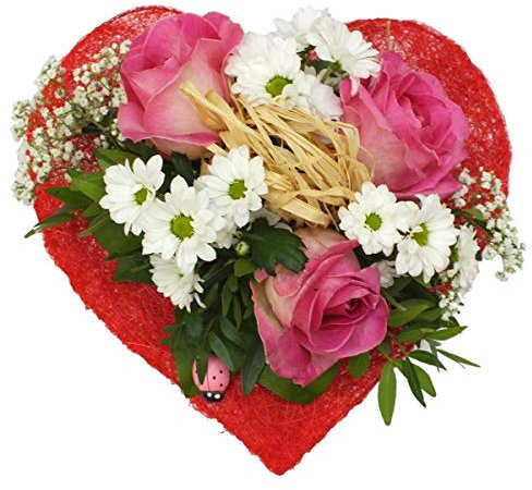 Blumenstrauß Sweet Love mit kostenloser Glückwunschkarte Frisch geliefert - Blumenversand