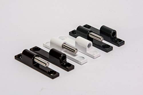 Alu Scharnier standard in weiß, braun und anthrazit Insektenschutz Fliegengitter Tür Fenster (weiß)