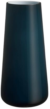 Villeroy und Boch Numa Große Vase Midnight Sky, 34 cm, Glas, Blau