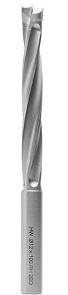 ENT 26407 Holzspiralbohrer mit HW-Kopf, Schaft (S) 12 mm, Durchmesser (D) 12 mm, NL 100 mm, L 155 mm