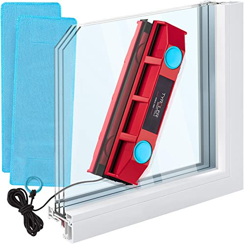 Tyroler Glider D-2 Magnetischer Fensterreiniger NUR für einfach verglaste Fenster geeignet für 8-18mm Fensterdicke | Messen Sie Ihre Fenster vor dem Kauf, um Fehler zu vermeiden