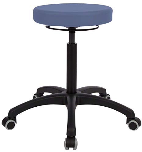 Sport-Tec Drehhocker Standard mit Komfort-Polster und Rollen, Rollhocker Arbeitshocker