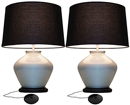 Westek Plug in Dimmer Switch for Lamps, 2 Pack - Plug in Dimmer Switch with Touch Lamp Switch - 200W, 3 Level Dimmer - Ideal for Bedside and Hard to Reach Lamps - (6043BC)