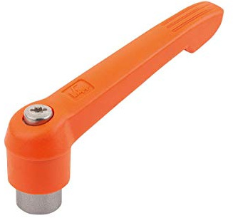 KIPP Klemmhebel Gr.5 M12 Kunststoff, orange RAL2004, 1 Stück, Reinorange RAL2004, K0270.5122