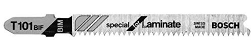 Bosch T101BIF 5-Piece 3-1/4 In. 14 TPI Special Laminate Cutting T-Shank Jig Saw Blades