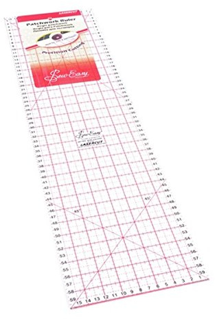 Righello da cucito per patchwork e quilting, Patchwork Ruler 60cm x 16cm