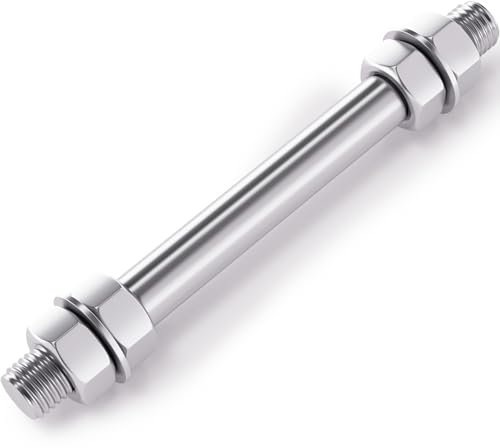 Asse di collegamento standard per carriola 170 x 20 mm, mozzo 130 mm, Perno passante