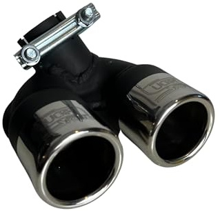 CARTUNER 451 Auspuffblende Doppelrohr Endrohr Blende Sportauspuff 2x60mm
