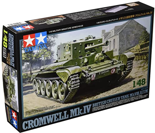 Tamiya 32528 1:48 Brit. Cromwell MK.IV-Replik originalgetreu, Kunststoff, Hobby, Modellbau, Montage, unlackiert, Farbe Cruise Tank Chromewell