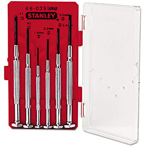 Stanley Hand Tools 66-039 6 Piece Jeweler's Screwdriver Set