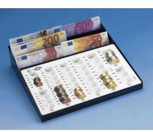 Wedo Zählbrett mit Scheinfach 270x250x62mm schwarz/weiß