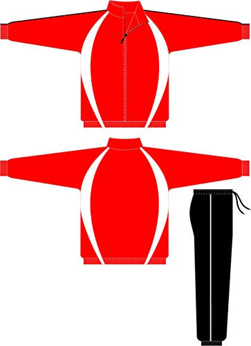 Lisaro Trainingsanzug Paris, Arbeitsanzug rot-schwarz-Weiss Gr.152