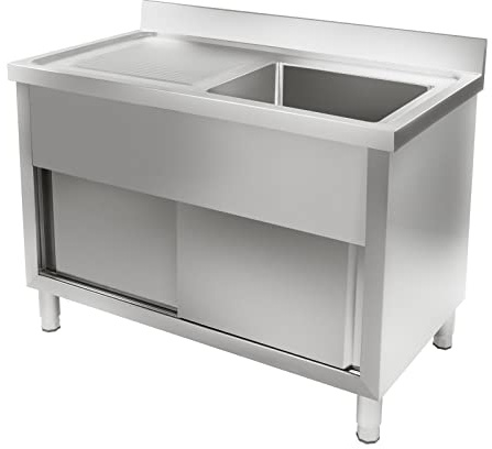 Royal Catering – RCHS-1200WS – Handfatsskåp Skåp – Rostfritt Stål