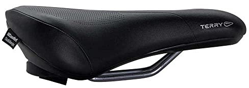 Terry Fisio GTC Gel Touring Woman Sattel mit Light FeC Stahl-Gestell und ClimaVent Obermaterial in der Farbe Schwarz, Sitzbreite: 12cm - 15cm, 423 001 54