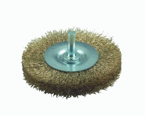 Bosch DIY Accessories 2609256529 DIY Scheibenbürste Gezopfter Draht, Vermessingt, ø 75 mm, 6 mm, (1), d=75mm