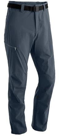 Maier Sports Nil, Herren Wanderhose, Wasserabweisende Outdoorhose für Trekking und Hiking, PFC-frei, mSTRETCH pro 4 & Dryprotec, Rollup-Funktion, Grau, 52 (W34/L32)