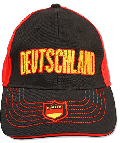 IDM Baseball Cap Deutschland schwarz/rot, Germany
