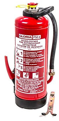 Gloria Estintore a polvere ABC PSE 6 GA, testa a percussione, ÖNORM EN 3, polvere antincendio 6 kg
