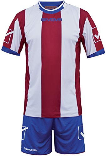 Givova, catalano mc kit, röd/vit, XL
