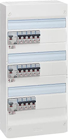 LEGRAND - Tableau Électrique Pré-équipé 3 Rangées Evolué - Equipé de Disjoncteurs Automatiques - Pour Logement T4 - Fabriqué En France - Blanc
