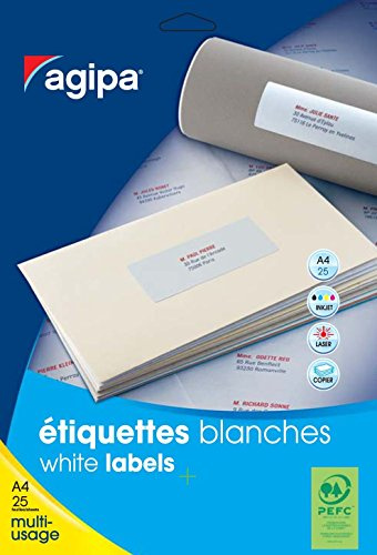 agipa Universal-Etiketten - Kleinpackung, 50 x 20 mm, wei VE = 1