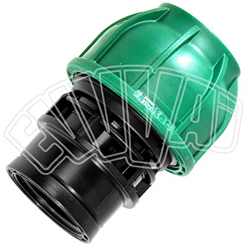 25 MM X 3/4 RACCORDO FEMMINA A COMPRESSIONE PER TUBO PN IRRIGAZIONE GIARDINO