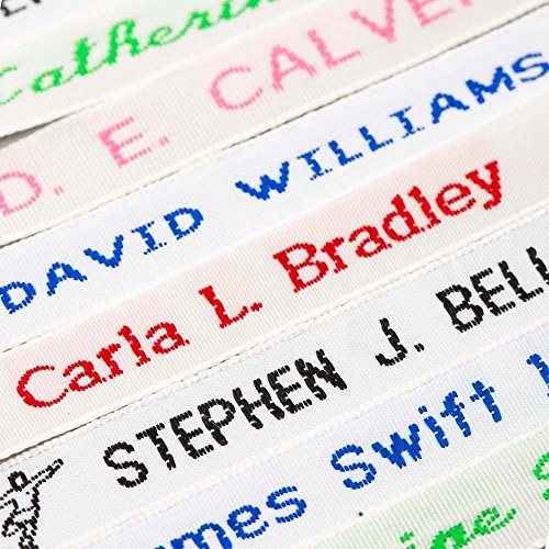 Nametape Express - 72 Woven Name Tapes/Labels/Tags - These nametapes are Perfect for Naming School Uniform Nursing and for Workwear and Care Homes